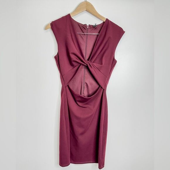 Marciano Open Front Wine Color Dress Size Small - Picture 1 of 7